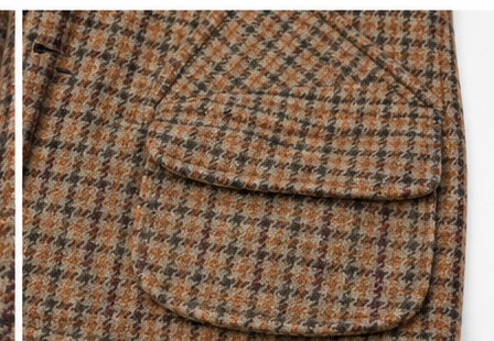 Manteau Mario — détail poche basse