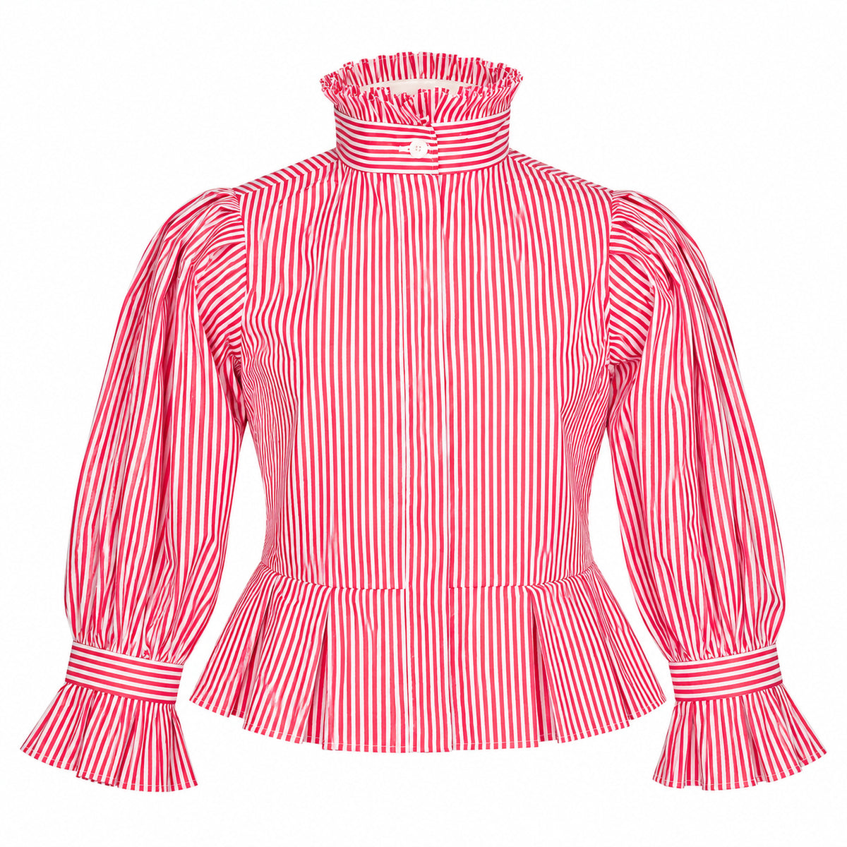 Blouse Carly rayée rouge — vue de face