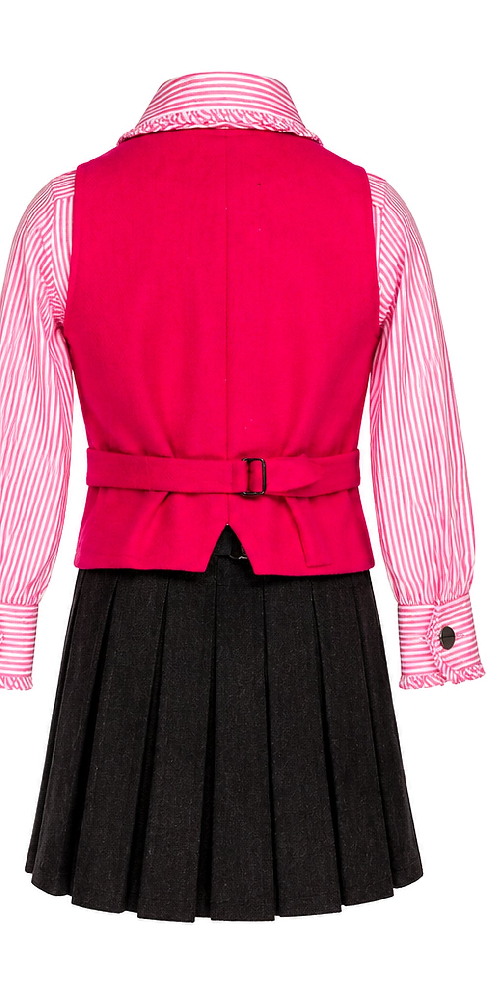 Giuseppe, gilet de pêcheur rose fuchsia — vue arrière