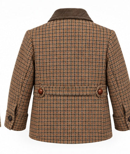 Manteau Mario tartan — dos