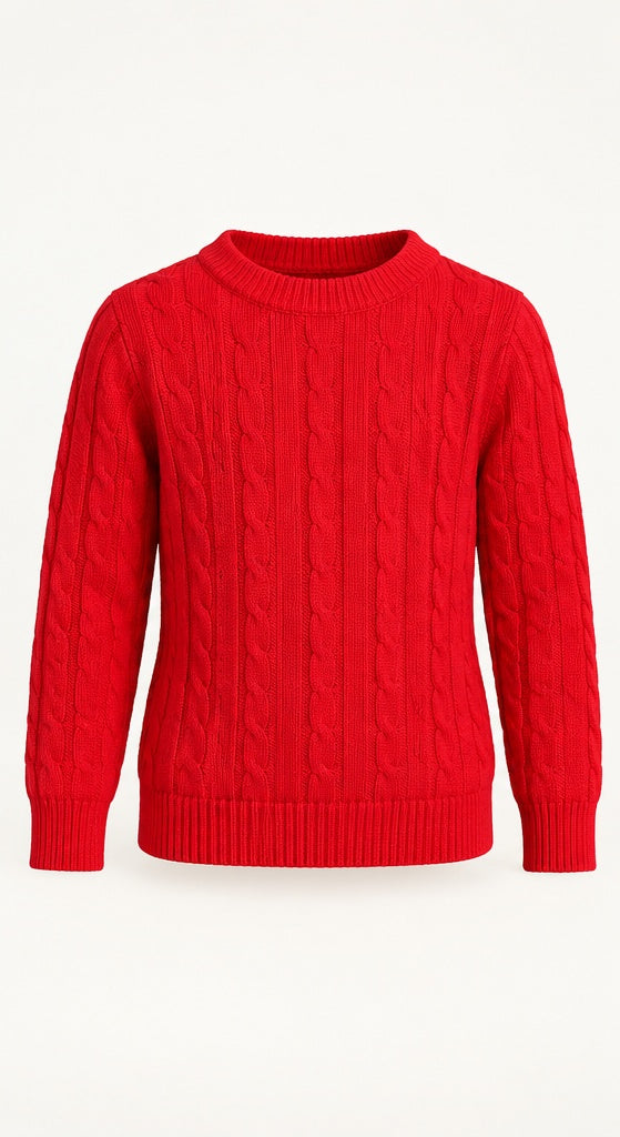 Pull Themis rouge — vue de face