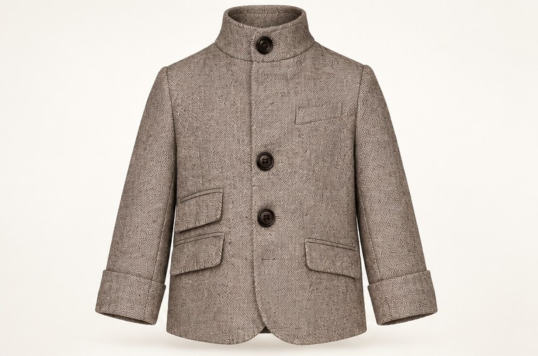 Veste Valentine — vue de face, col montant