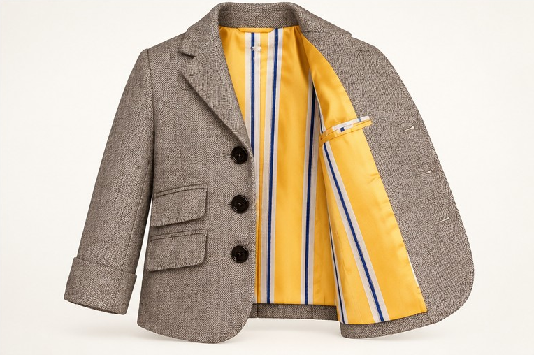 Veste Valentine — doublure intérieure ouverte