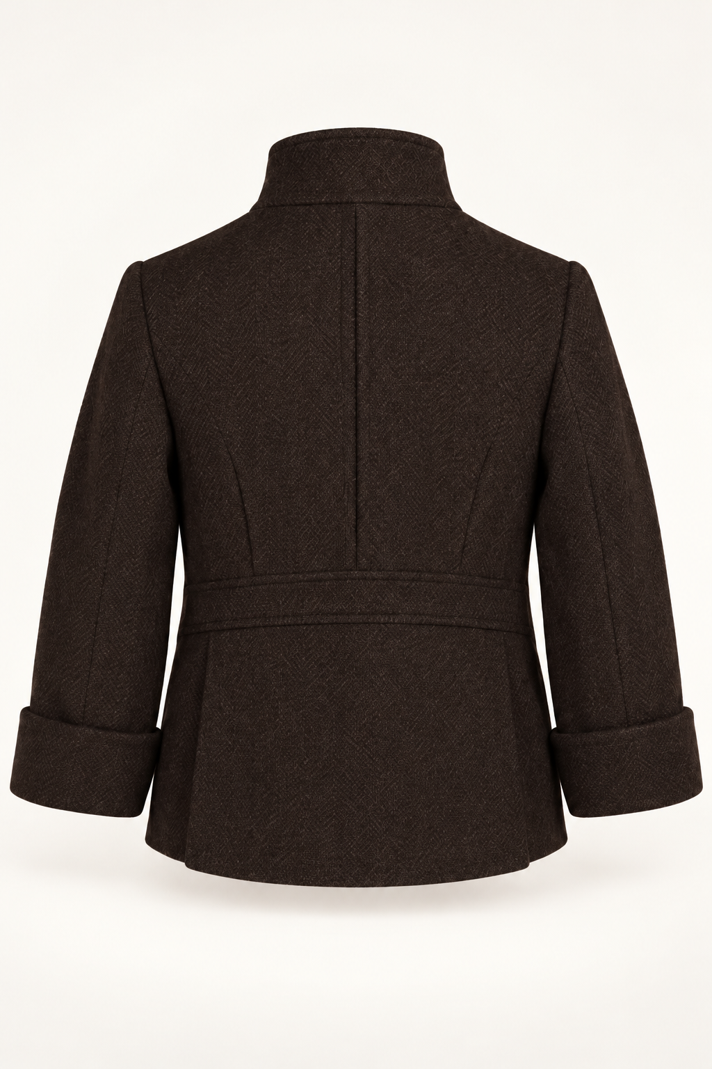 Veste Vincent — vue arrière, col sans boutons