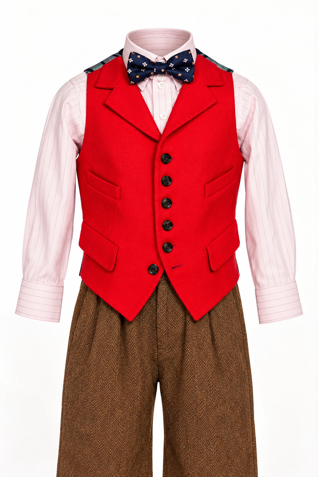 Gilet Grégoire rouge — vue de face