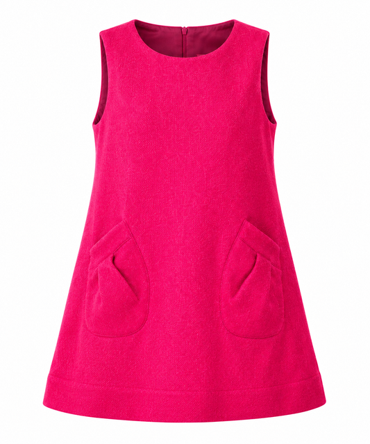 Robe pinafore Rose — vue de face