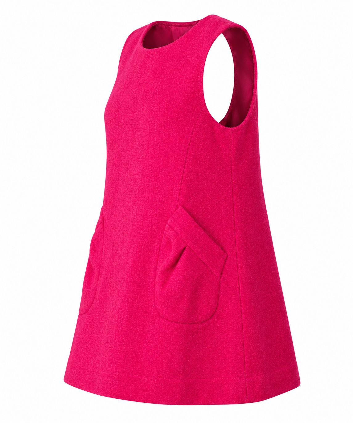 Robe pinafore Rose — vue de profil